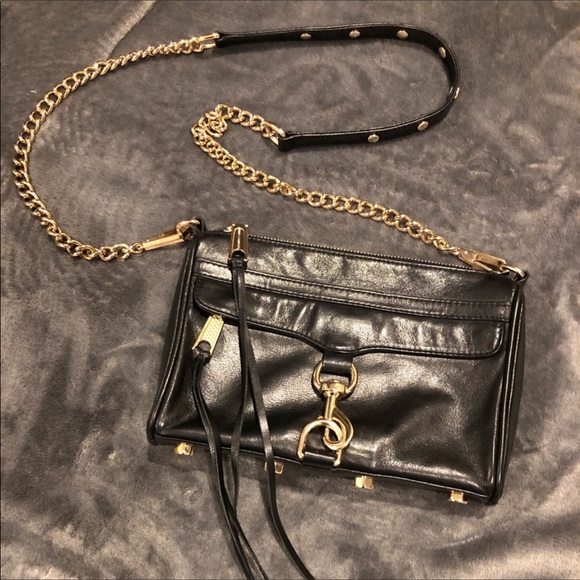 Rebecca Minkoff Handbags - Rebecca Minkoff MAC black and gold tone crossbody